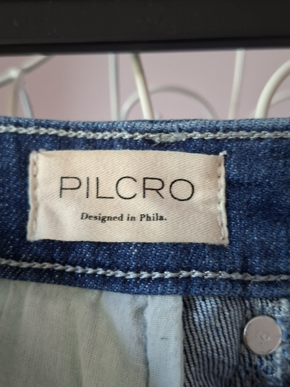 Pilcro Anthropologie High-Rise Wide-Leg Seamed Jeans Stretch Size 25 - Picture 6 of 9